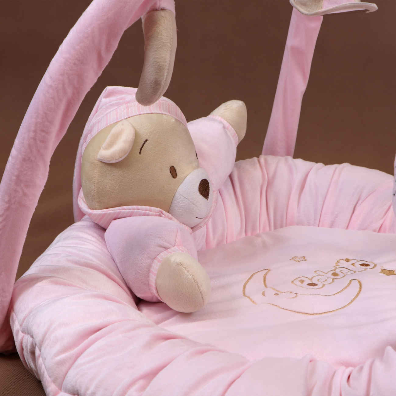 Thumbnail 2: Weiche Babyspielmatte im Bärendesign aus hypoallergenem Material