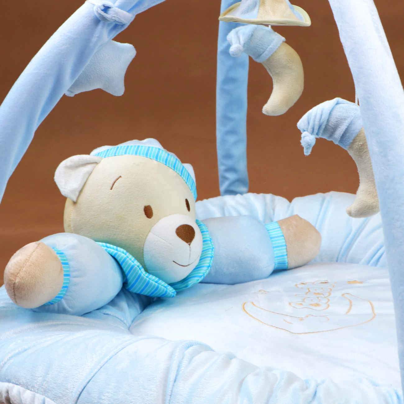 Thumbnail 4: Weiche Babyspielmatte im Bärendesign aus hypoallergenem Material