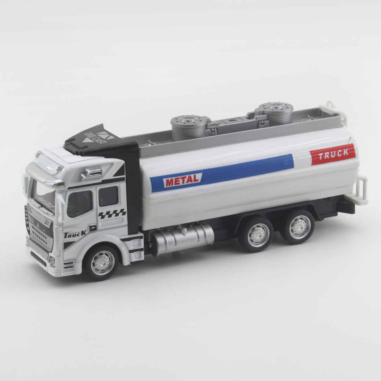 Robuster weißer Tanklastwagen – sicheres und realistisches Spielzeugmodell