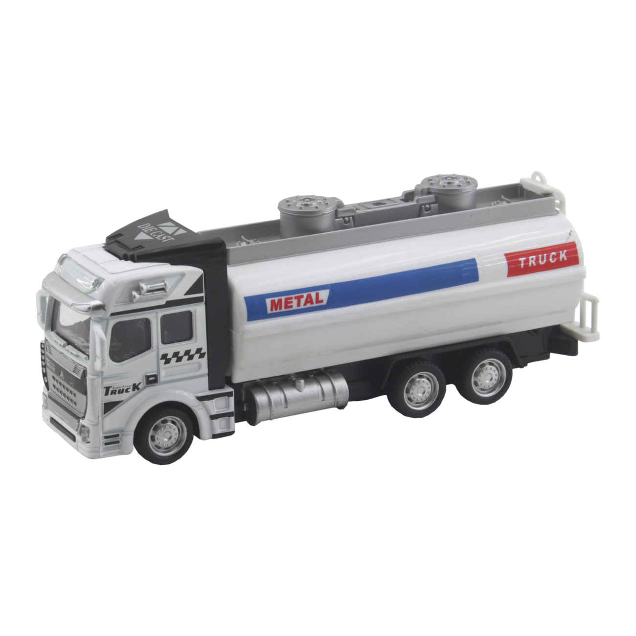 Robuster weißer Tanklastwagen – sicheres und realistisches Spielzeugmodell