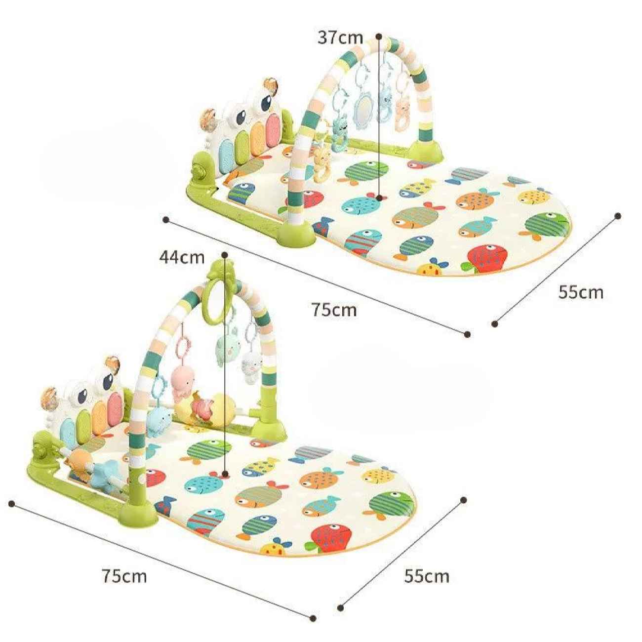 Stilvolle Spielmatte für Babyzimmer, Kinderstuben und Wohnbereiche