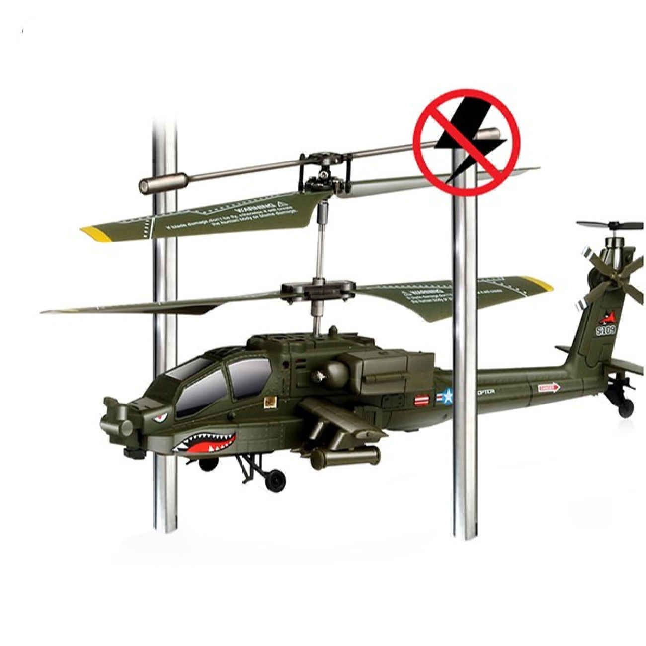 Syma S109G Indoor-Fernsteuerungshubschrauber – Zwei-Kanal-Steuerung und lange Flugzeit