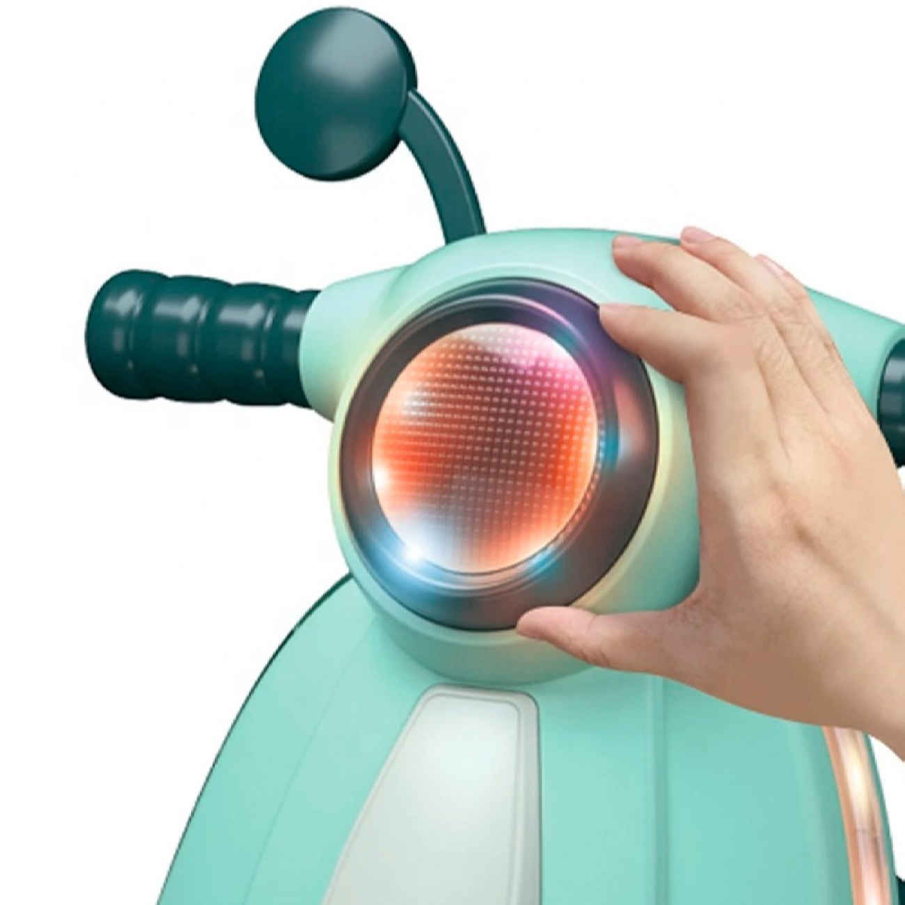 Einzigartiger Lauflerner im Motorrad-Design – Wandelbarer Roller mit Musiktafel und Sicherheitsbremse