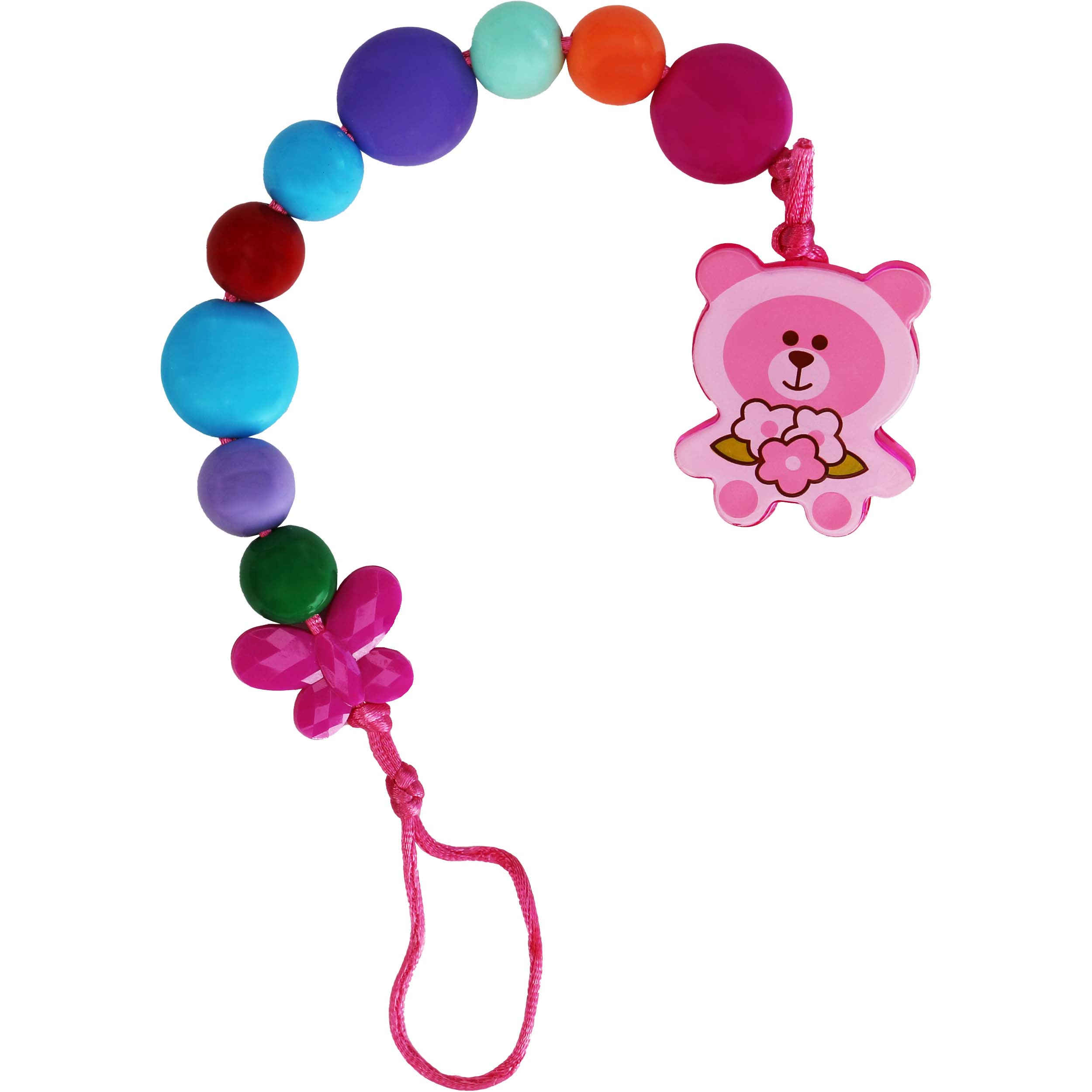 Wee-Care-Schnullerclip – Ideal für zahnende Babys mit Bärenmotiv