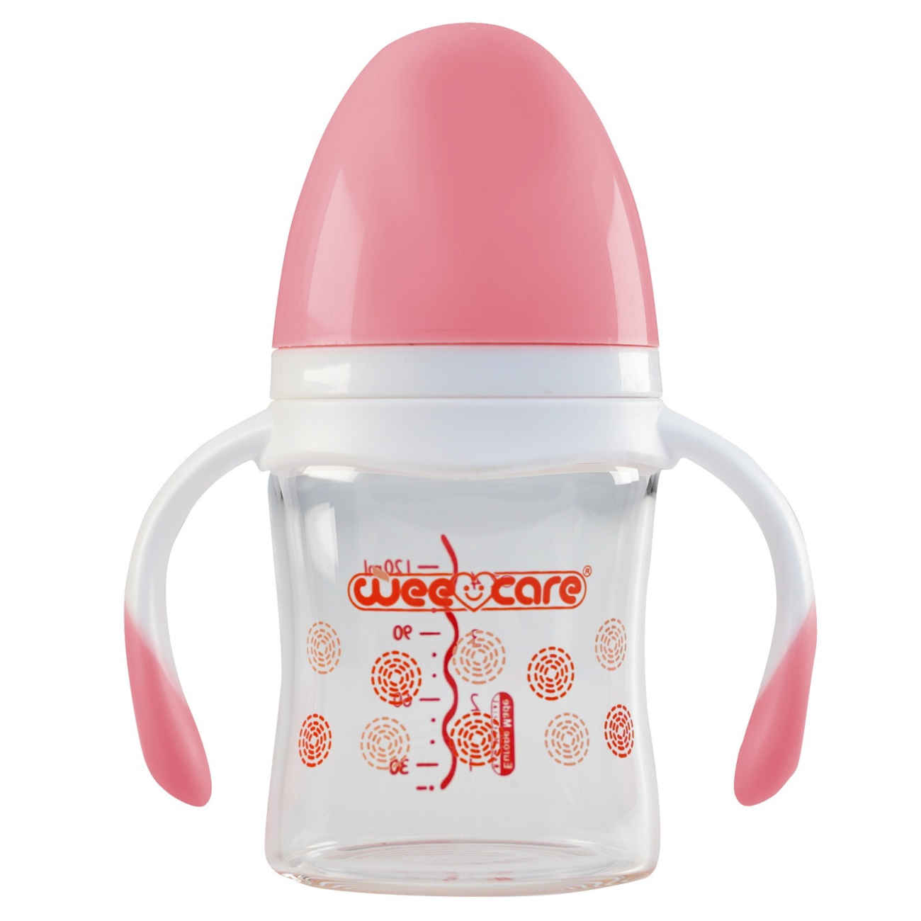 Wee Care Wide-Neck Pyrex Baby Bottle with Handles –120ml