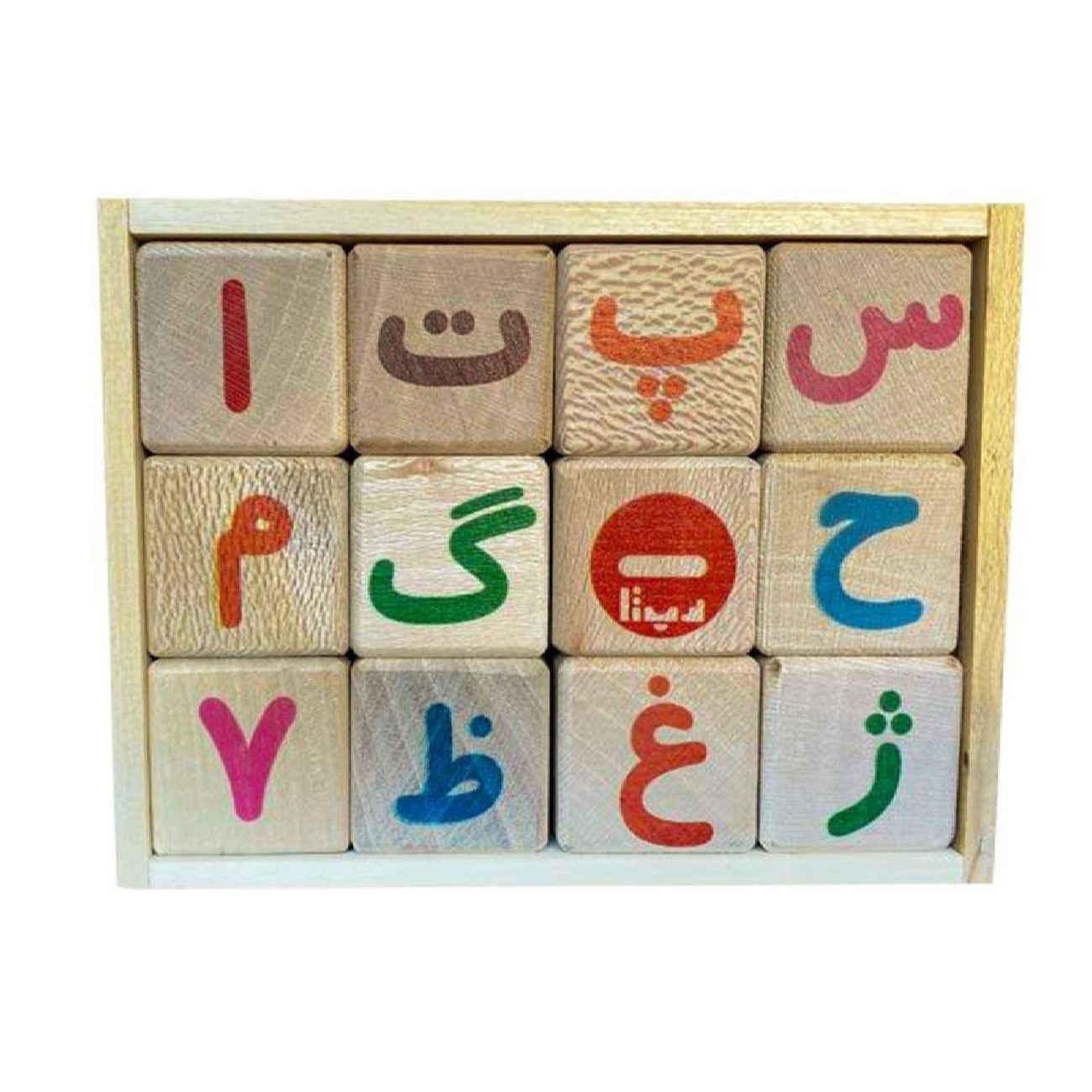 Holze­rne Alphabetblöcke für Kinder – Montessori-Lernspielzeug mit Buchstaben und Zahlen