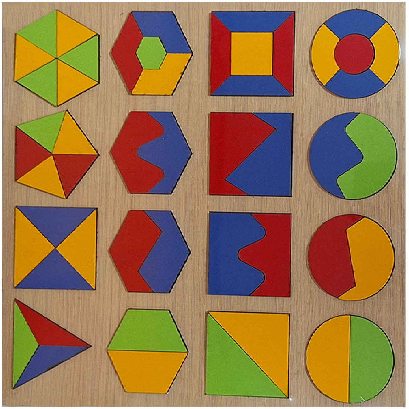 Holzpuzzle-Bildungsspielzeug für Kinder – Montessori-Lernspiel
