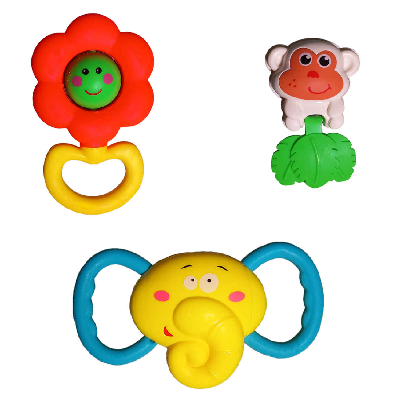 „Weiche, sichere und griffige Baby-Rasseln für Neugeborene und Säuglinge 0–12 Monate (3er-Set)“