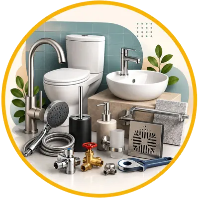 Bauwerkzeuge und Materialien