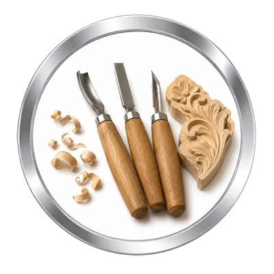Werkzeuge für Holzschnitzerei